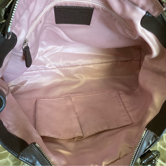 SOLD! Coach Park Park leather carryall expandable tote (F19728) - Picture 6 of 13